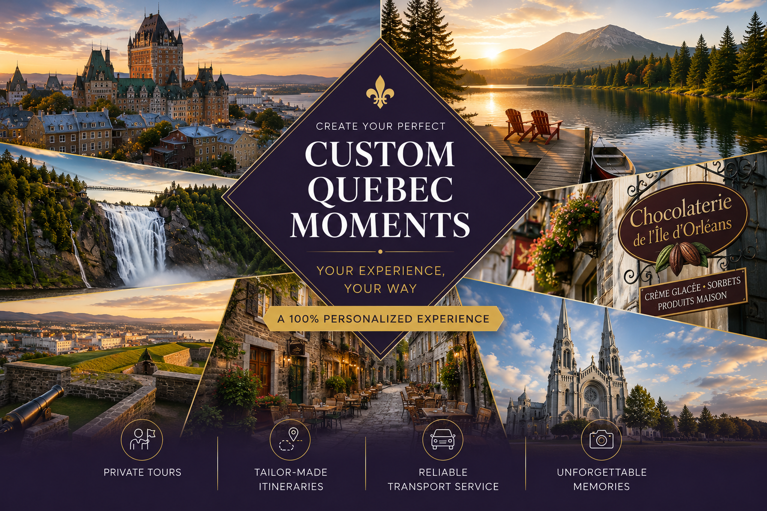Custom Quebec Moments private tour in the Quebec City region
